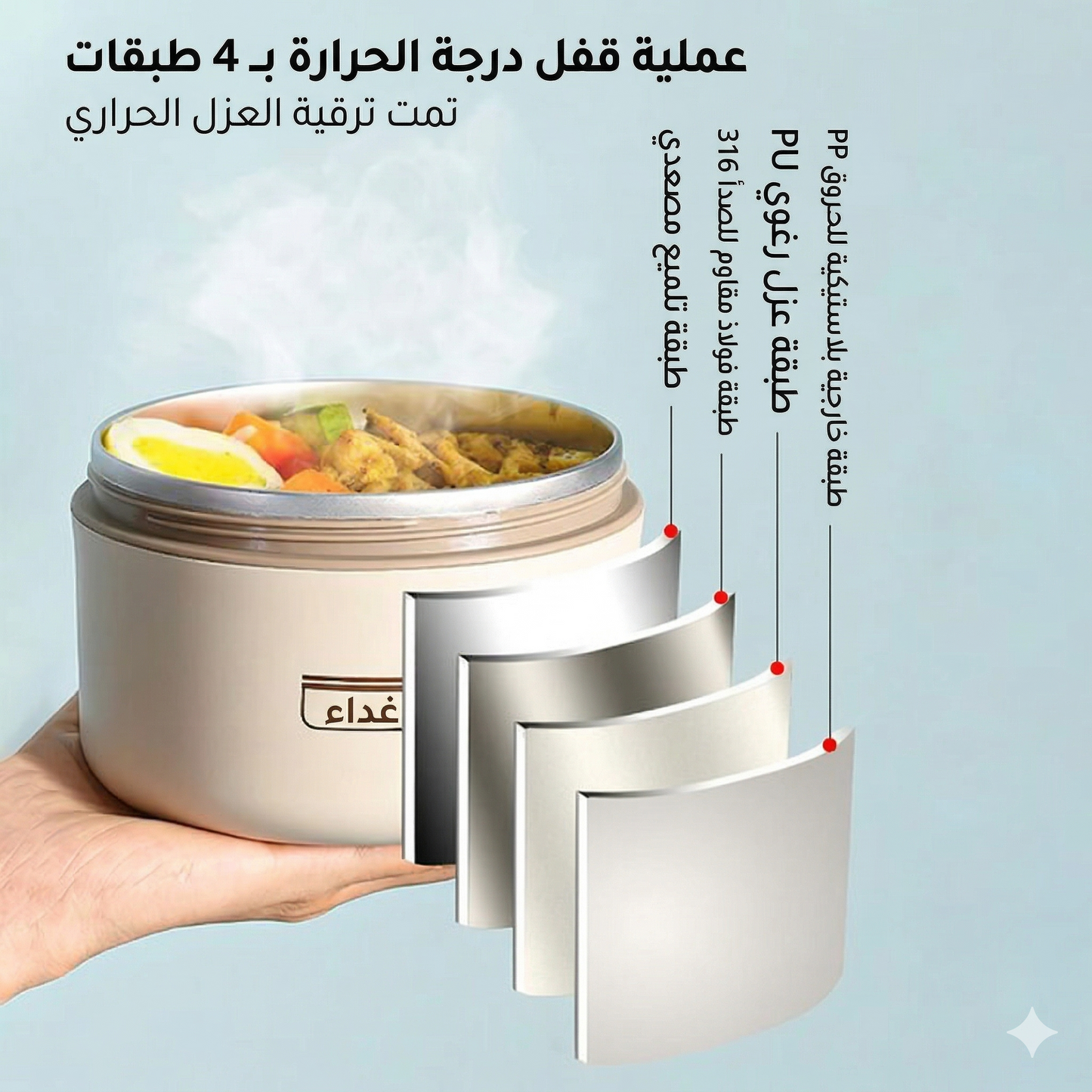LUNCH BOX EN INOX /4 pièces